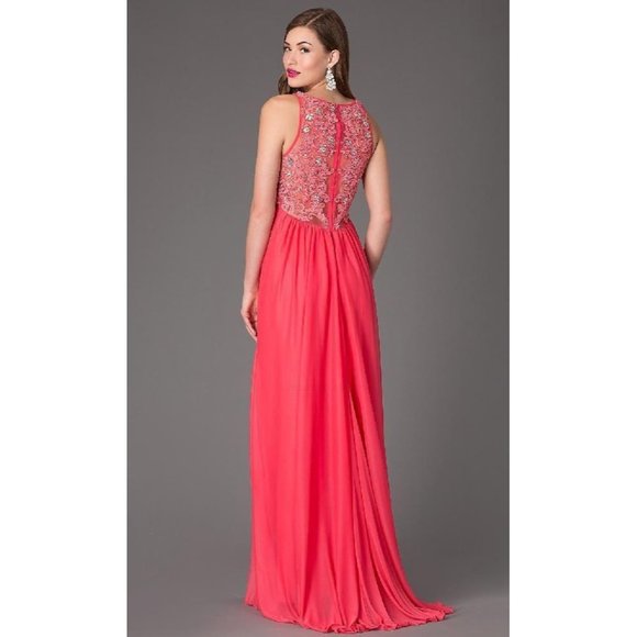 Sequin Hearts 7 NWT Dress Formal V-Neck Sleeveless - Picture 1 of 11
